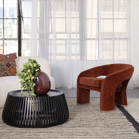 Griselda Burgundy Occasional Chair