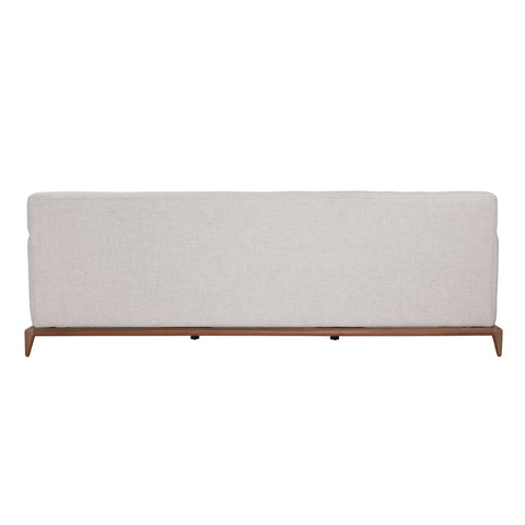 Birdie Sonoma Cream and Pecan Wood Sofa