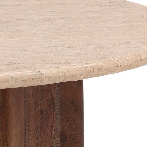 Yvette Natural and Medium Brown Coffee Table