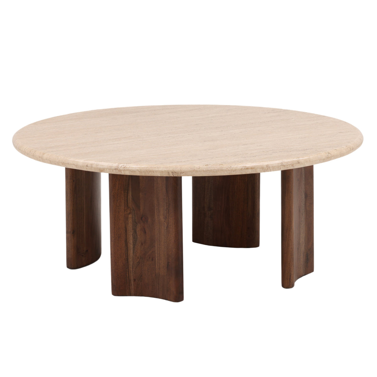 Yvette Natural and Medium Brown Coffee Table