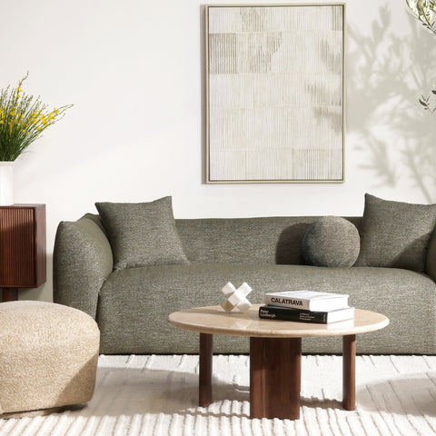 Yvette Natural and Medium Brown Coffee Table