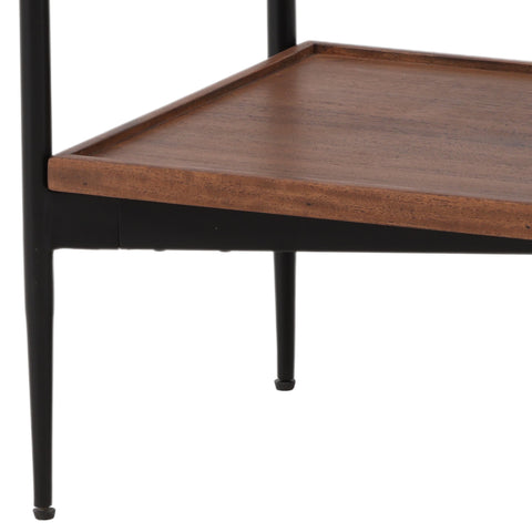 Debra Medium Brown, Natural and Black Console Table
