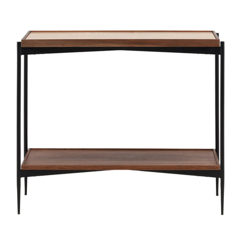 Debra Medium Brown, Natural and Black Console Table