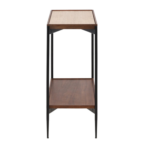 Debra Medium Brown, Natural and Black Console Table
