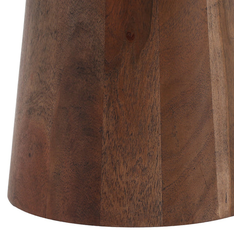 Lowe White and Medium Brown Stool