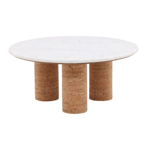 Sonja White and Natural Coffee Table
