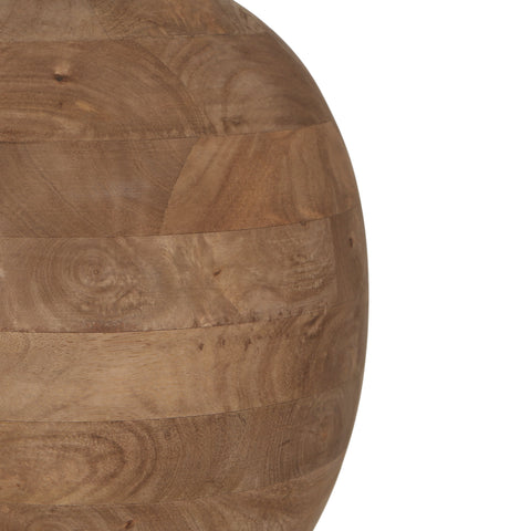Orla Medium Brown Finish with White Lamp Shade Table Lamp