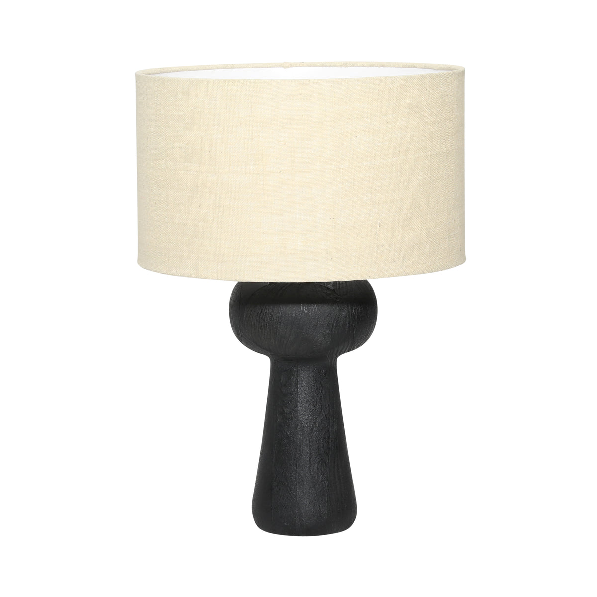 Lorraina Black and Beige Shade Table Lamp
