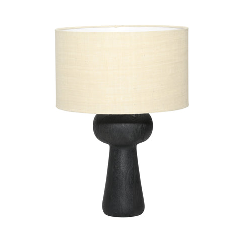 Lorraina Black and Beige Shade Table Lamp