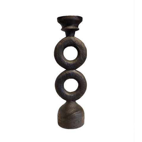 Janis Black Candle Stand