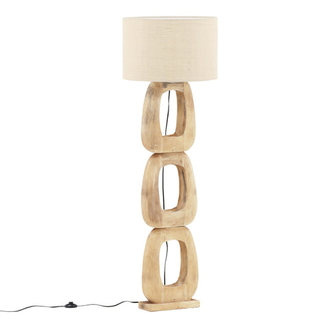 Kelvin Natural and Beige Shade Floor Lamp