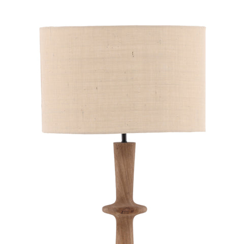 Corrina Dark Natural and Beige Shade Floor Lamp