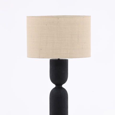 Orin Black and Beige Shade Floor Lamp