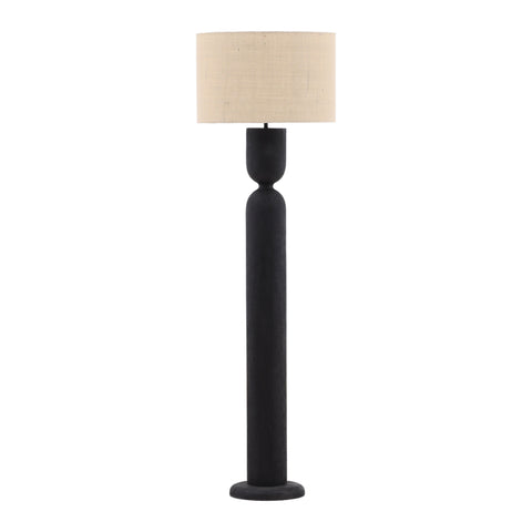 Orin Black and Beige Shade Floor Lamp