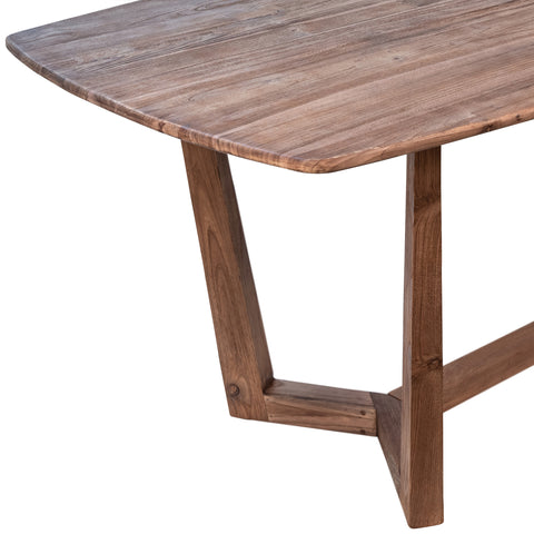 Caesar Natural Wood Sealed Finish Dining Table