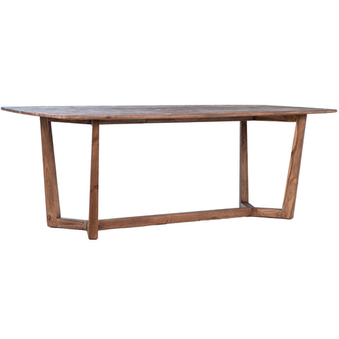 Caesar Natural Wood Sealed Finish Dining Table