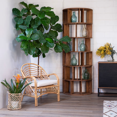 Franco Natural Wood Finish Bookcase