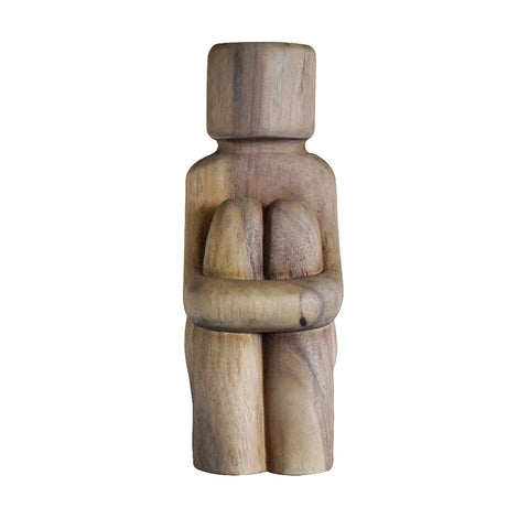 Wood Natural Finish Sculpture