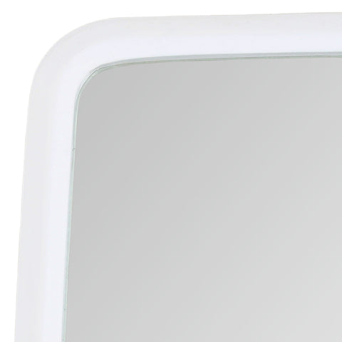 Irene White Stain Finish Floor Mirror