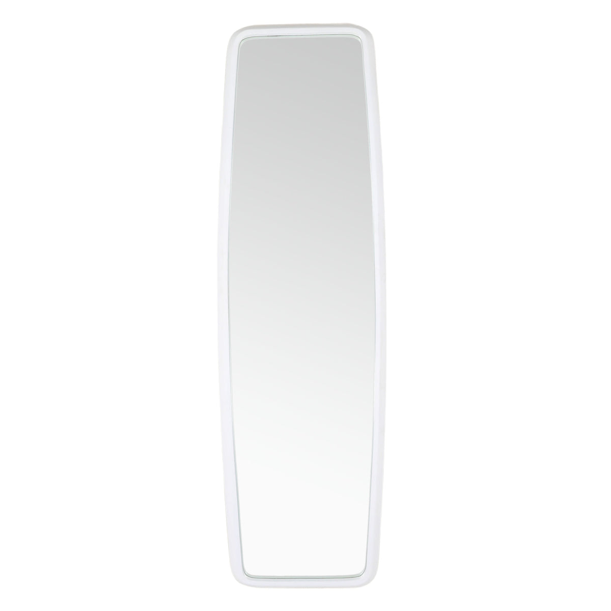 Irene White Stain Finish Floor Mirror