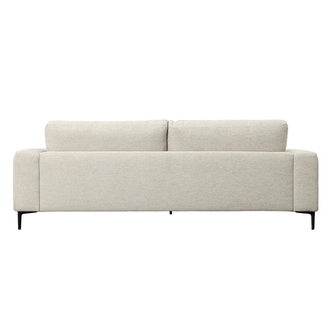 Alvarado Beige and Black Legs Sofa