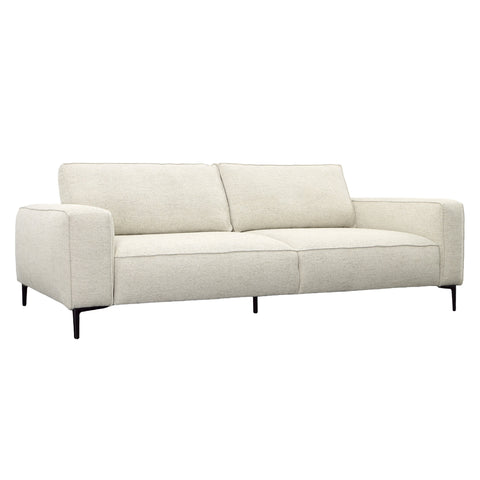 Alvarado Beige and Black Legs Sofa