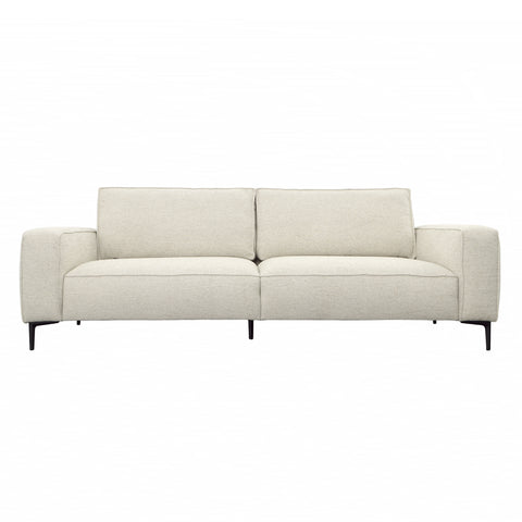 Alvarado Beige and Black Legs Sofa