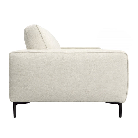 Alvarado Beige and Black Legs Sofa