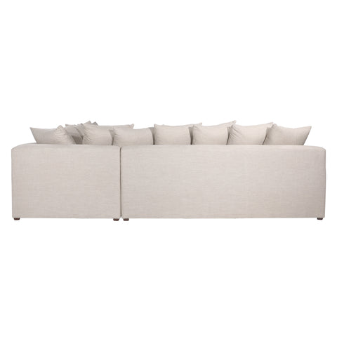 Marcia Angora Sand L-Shape Sectional