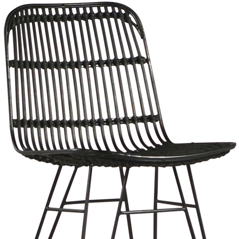 Darby Antique Black Finish Counter Stool
