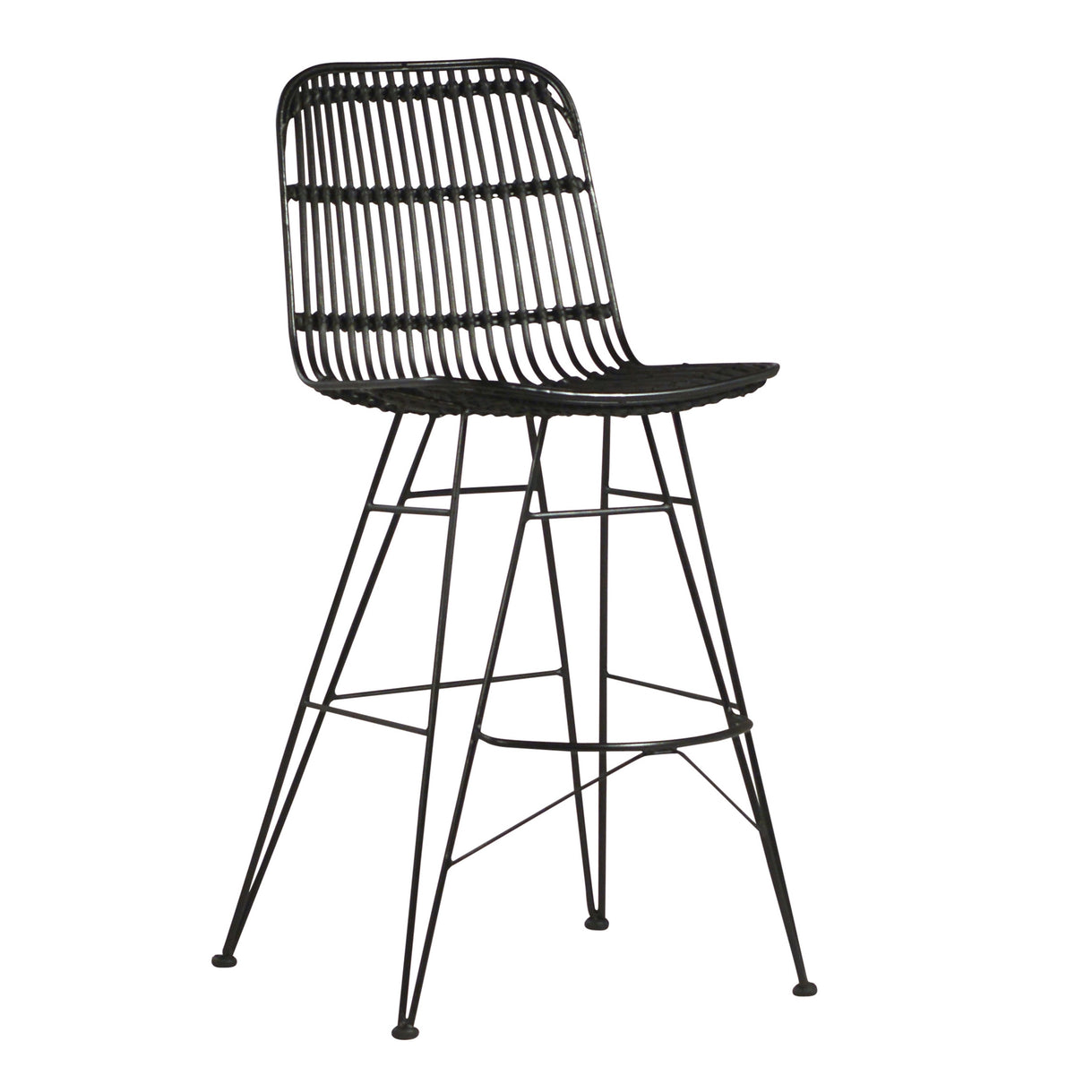 Darby Antique Black Finish Counter Stool