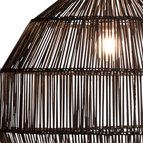 Turin Antique Black Finish Pendant Shade
