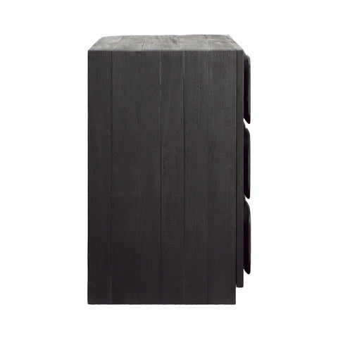 Marika Black Finish Sideboard