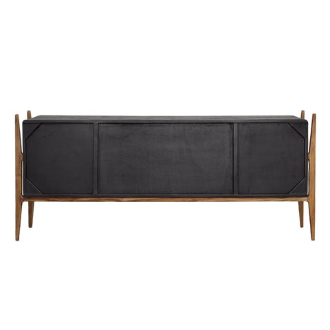 Rosanna Black and Natural Finish Sideboard