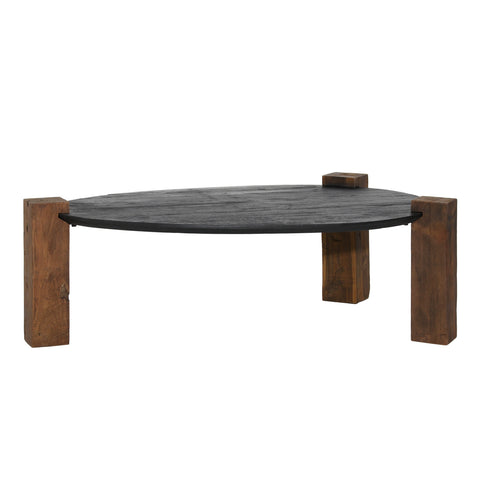 Mueller Antique Black and Brown Coffee Table