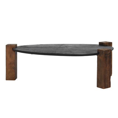 Mueller Antique Black and Brown Coffee Table