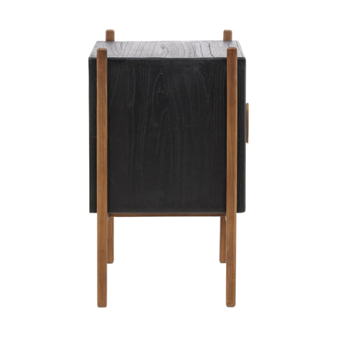 Emberly Black and Natural Nighstand