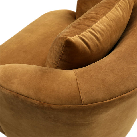 Browne Camel Swivel Chair