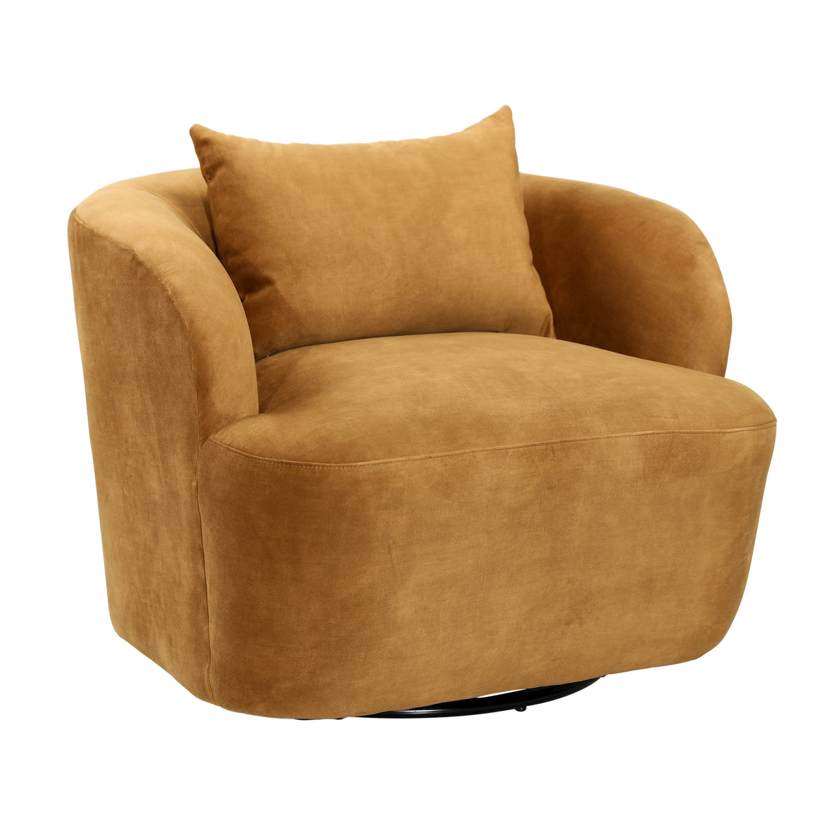 Browne Camel Swivel Chair