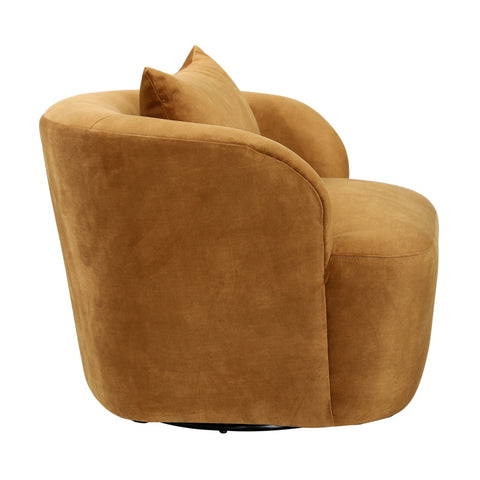 Browne Camel Swivel Chair