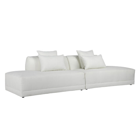 Hart White Bumper Sectional