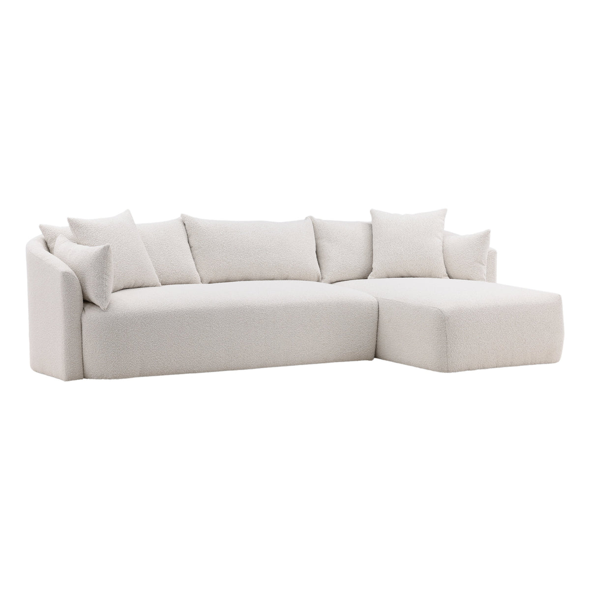 Mackay Cream Boucle Sectional