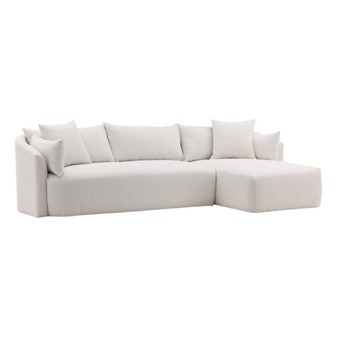 Mackay Cream Boucle Sectional