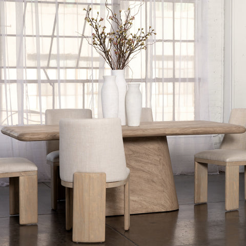Oswald Sandy White Finish Vase Set Of 3