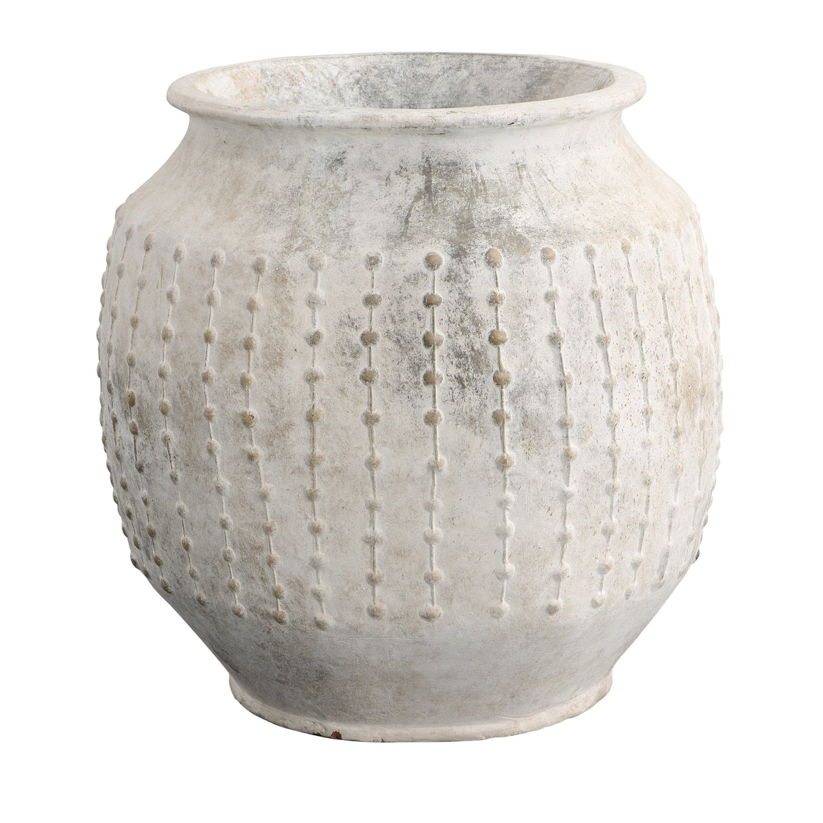 Farah Weathered White Finish Planter