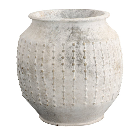 Farah Weathered White Finish Planter
