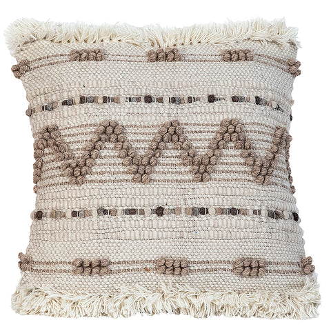 Imani Ivory and Sand Pillow