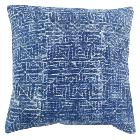Romulo Blue and White Pillow