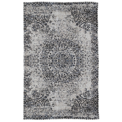 Kalmia Ivory and Charcoal Outdoor Rug