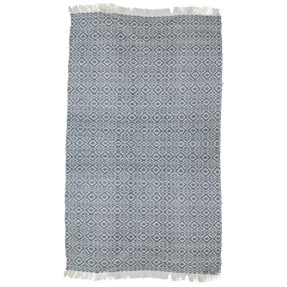 Maderia Blue Grey and White Outdoor Rug